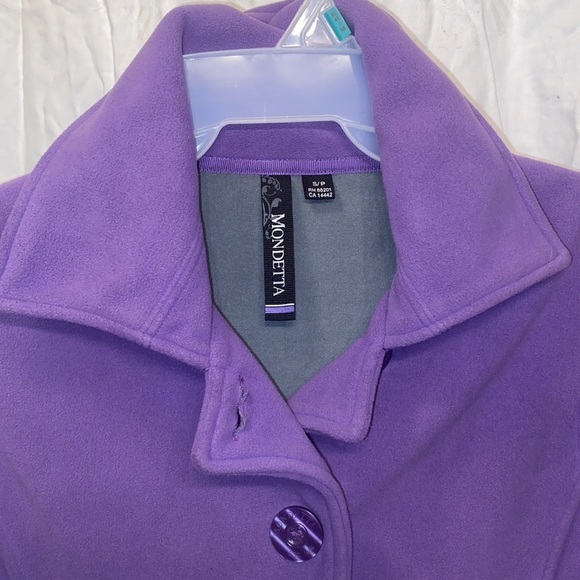 Like new Purple Ladies Mondetta jacket button down size Small - Picture 3 of 6